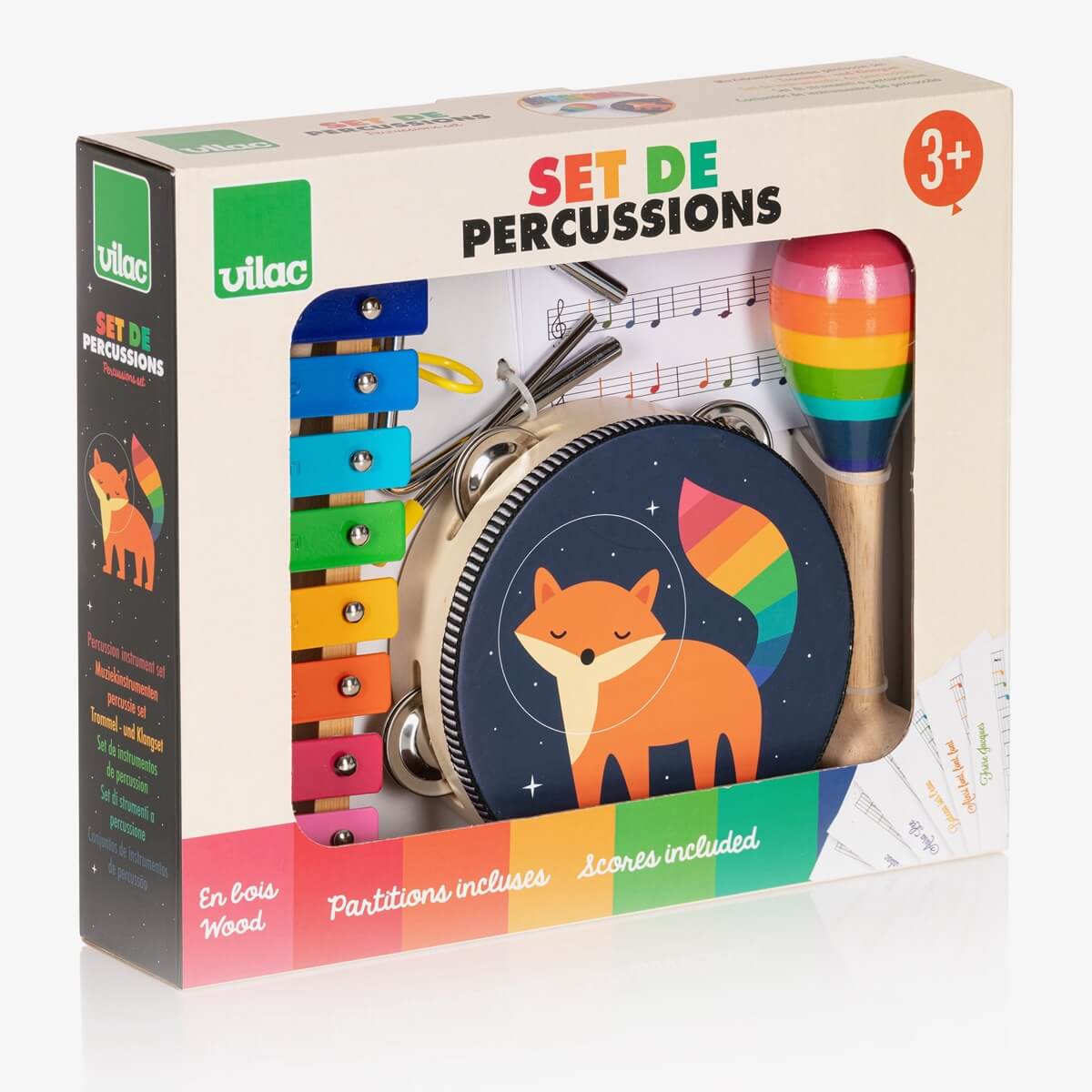 Set d'instruments de musique Arc-en-ciel - Jouets musicaux by Vilac