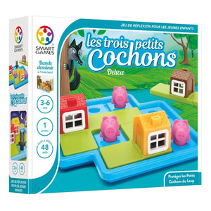 Smart Games - Les 3 petits cochons Deluxe (v. FR)-Smart Games-Comme des Pirates