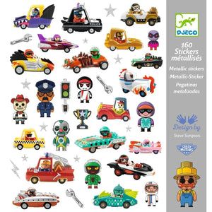 Stickers métalllisés Crazy Motors - Art & bricolage by Djeco