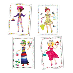 Stickers Paper Dolls - Trop mode - Art & bricolage by Djeco