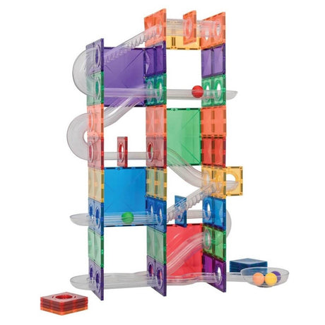 Super Parcours de billes Arc-en-ciel (134 pcs) - Jeux de construction by Connetix
