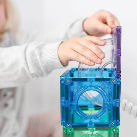 Super Parcours de billes Arc-en-ciel (134 pcs) - Jeux de construction by Connetix