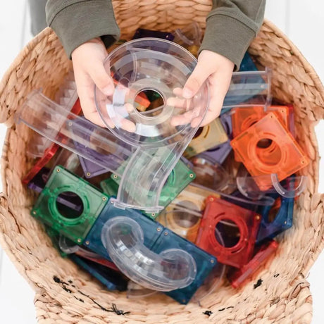 Super Parcours de billes Arc-en-ciel (134 pcs) - Jeux de construction by Connetix