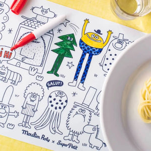 Tapis de coloriage + feutres effaçables Schmouks - Art & bricolage by Moulin Roty