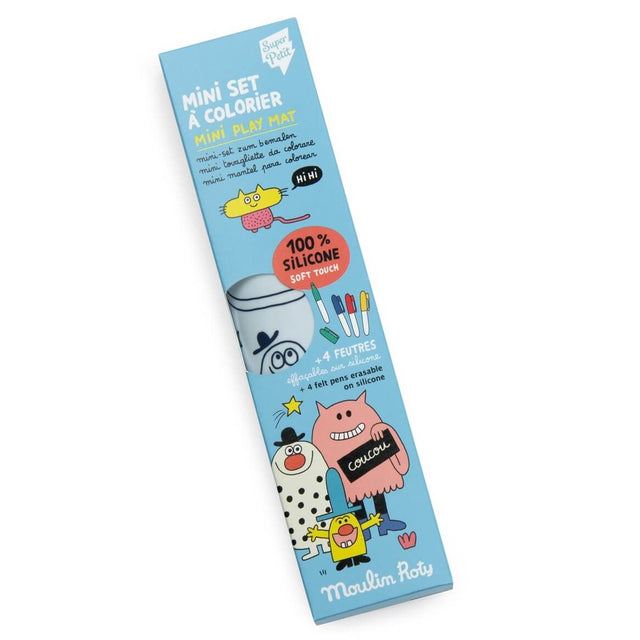 Tapis de coloriage + feutres effaçables Schmouks - Art & bricolage by Moulin Roty