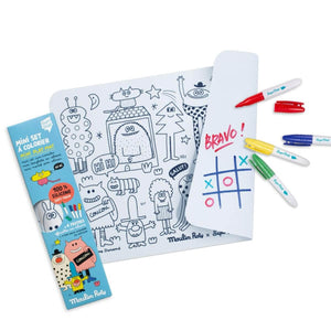 Tapis de coloriage + feutres effaçables Schmouks - Art & bricolage by Moulin Roty