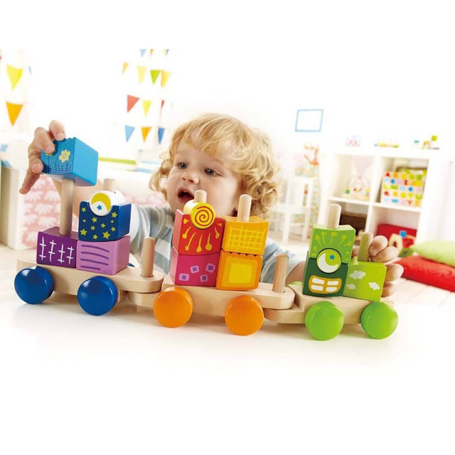 Train de blocs Fantasia-Hape-Comme des Pirates