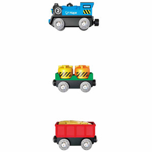 Train transporteur de matériel à piles-Hape-Comme des Pirates