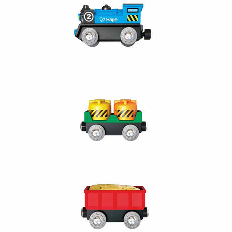 Train transporteur de matériel à piles-Hape-Comme des Pirates