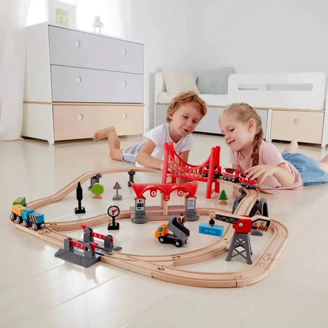 Train urbain Busy City (51 pcs) - Ensembles de jeu by Hape