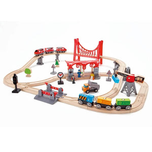 Train urbain Busy City (51 pcs) - Ensembles de jeu by Hape