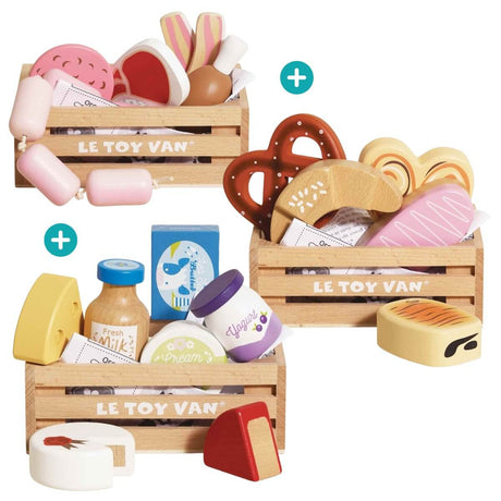 Trio de caissettes d'aliments du marché - Jouets d'imitation by Le Toy Van