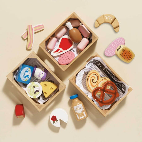 Trio de caissettes d'aliments du marché - Jouets d'imitation by Le Toy Van