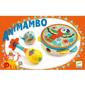 Trio d'instruments de percussion Animambo-Jouets musicaux-Djeco-Comme des Pirates