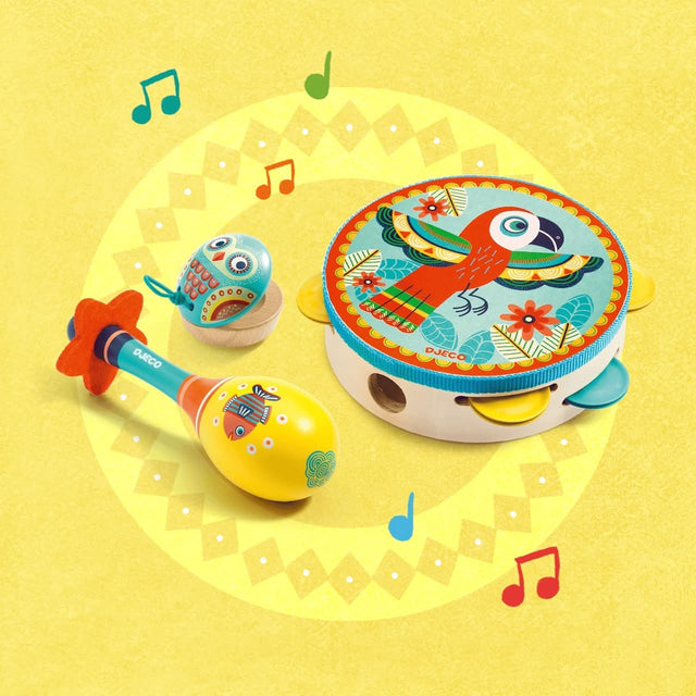 Trio d'instruments de percussion Animambo - Jouets musicaux by Djeco