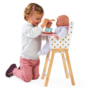 Trio pour poupée - Meubles Candy Chic + accessoires repas - Jouets d'imitation by Janod