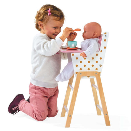 Trio pour poupée - Meubles Candy Chic + accessoires repas - Jouets d'imitation by Janod