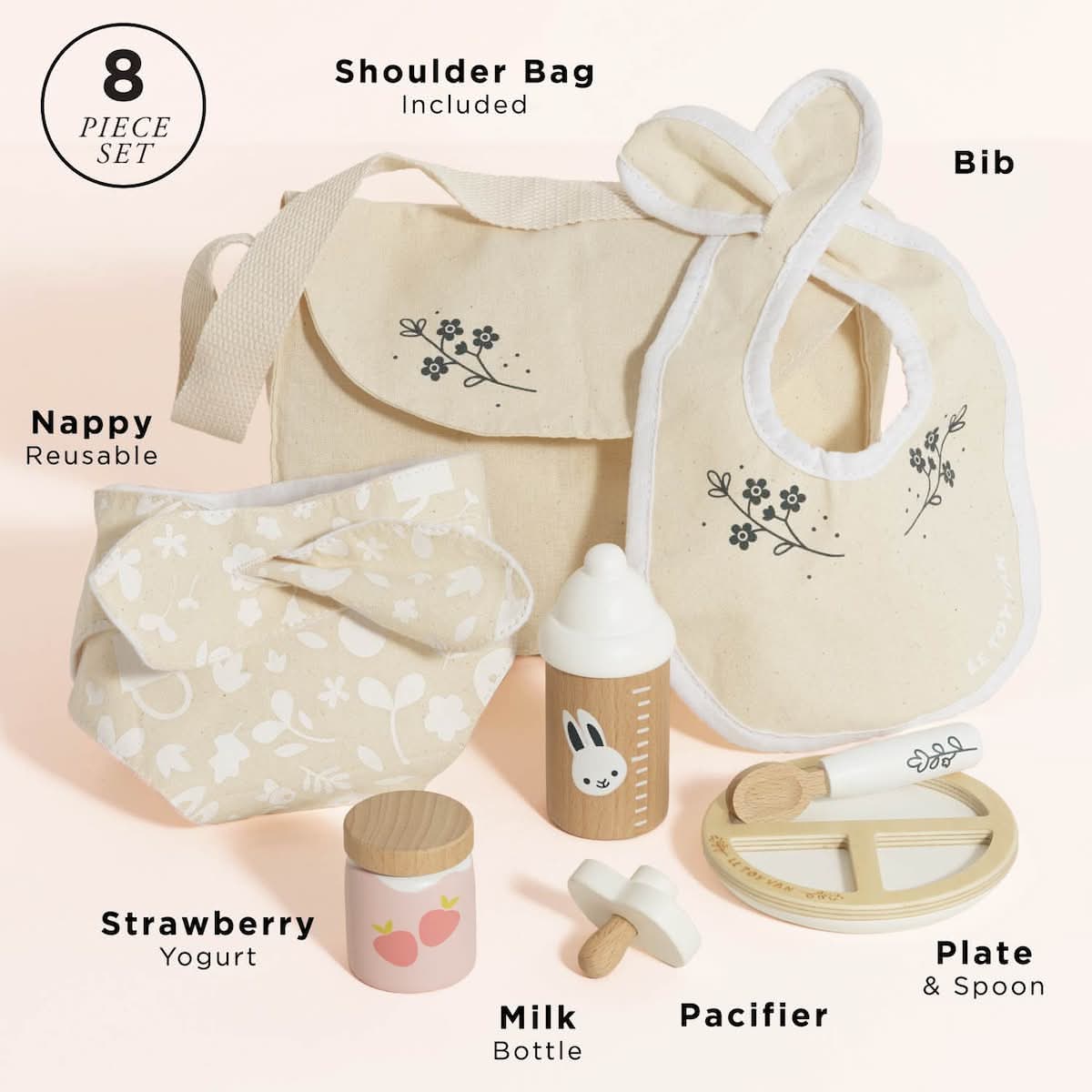 Trio Vintage: 2 meubles de poupée + sac de soins - Jouets d'imitation by Le Toy Van