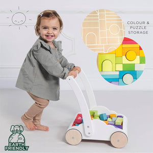 Trotteur + blocs en bois Rainbow Cloud-Trotteurs-Le Toy Van-Comme des Pirates