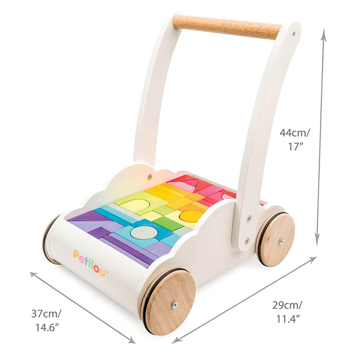 Trotteur + blocs en bois Rainbow Cloud-Trotteurs-Le Toy Van-Comme des Pirates