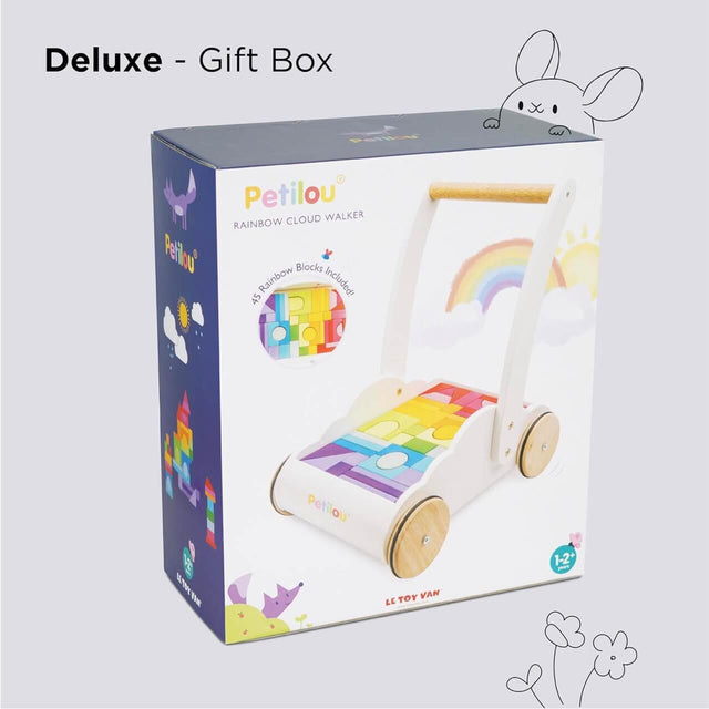 Trotteur + blocs en bois Rainbow Cloud-Trotteurs-Le Toy Van-Comme des Pirates