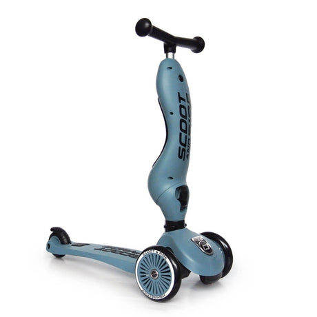 Trottinette 2-en-1 Highwaykick 1 - Bleu Acier - Jeux d'extérieur by Scoot & Ride