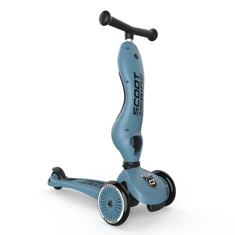 Trottinette 2-en-1 Highwaykick 1 - Bleu Acier - Jeux d'extérieur by Scoot & Ride