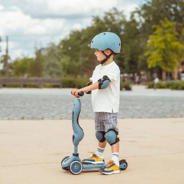 Trottinette 2-en-1 Highwaykick 1 - Bleu Acier - Jeux d'extérieur by Scoot & Ride