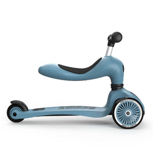 Trottinette 2-en-1 Highwaykick 1 - Bleu Acier - Jeux d'extérieur by Scoot & Ride