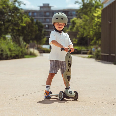 Trottinette 2-en-1 Highwaykick 1 - Olive - Jeux d'extérieur by Scoot & Ride