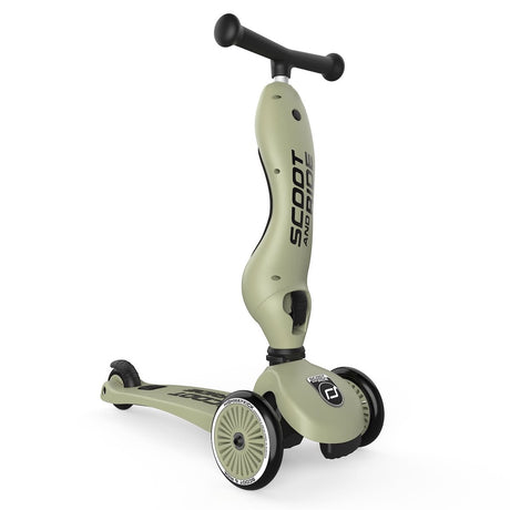 Trottinette 2-en-1 Highwaykick 1 - Olive - Jeux d'extérieur by Scoot & Ride