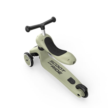 Trottinette 2-en-1 Highwaykick 1 - Olive - Jeux d'extérieur by Scoot & Ride