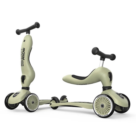 Trottinette 2-en-1 Highwaykick 1 - Olive - Jeux d'extérieur by Scoot & Ride