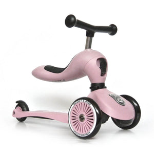 Trottinette 2-en-1 Highwaykick 1 - Rose - Jeux d'extérieur by Scoot & Ride