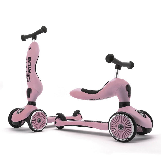 Trottinette 2-en-1 Highwaykick 1 - Rose - Jeux d'extérieur by Scoot & Ride