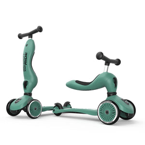 Trottinette 2-en-1 Highwaykick 1 - Vert Forêt - Jeux d'extérieur by Scoot & Ride