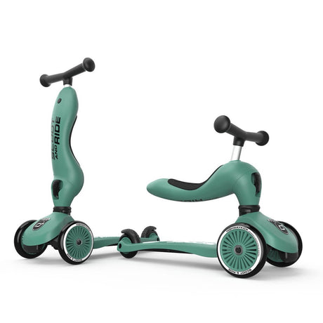 Trottinette 2-en-1 Highwaykick 1 - Vert Forêt - Jeux d'extérieur by Scoot & Ride