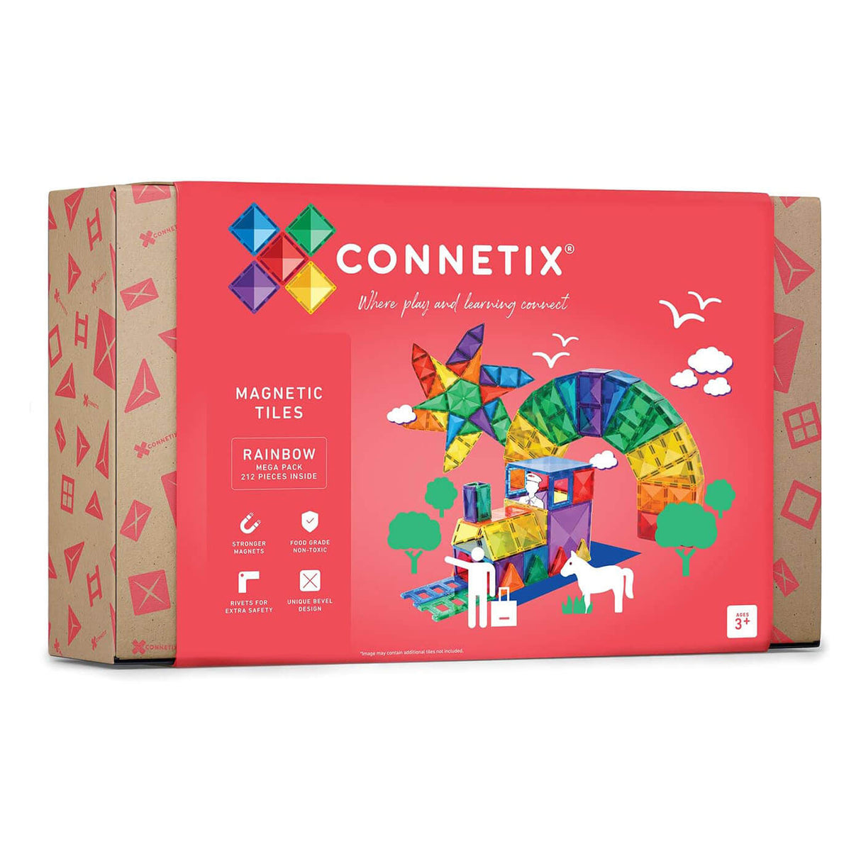 Tuiles magnétique Mega Pack (212 pcs)-Jeux de construction-Connetix-Comme des Pirates