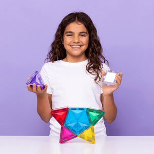Tuiles magnétiques Étoile lumineuse (28 pcs) - Jeux de construction by Connetix