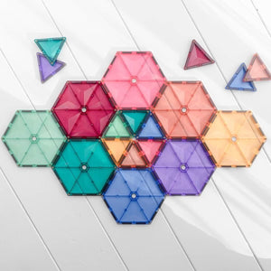 Tuiles magnétiques Géométrie Pastel (40 pcs) - Jeux de construction by Connetix