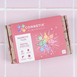 Tuiles magnétiques Géométrie Pastel (40 pcs) - Jeux de construction by Connetix