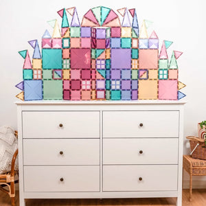 Tuiles magnétiques Pastel Creative (120 pcs) - Jeux de construction by Connetix