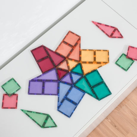 Tuiles magnétiques Pastel Mini (32 pcs) - Jeux de construction by Connetix