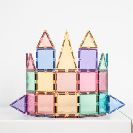 Tuiles magnétiques Pastel Mini (32 pcs) - Jeux de construction by Connetix