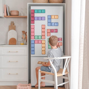 Tuiles magnétiques Rectangles Pastel (24 pcs)-Jeux de construction-Connetix-Comme des Pirates