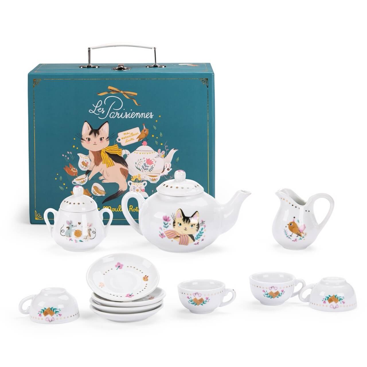 Les Parisiennes ceramic tea set suitcase (11 pcs) – Comme des Pirates