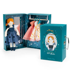 Valise tenues de soirée et poupée Les Parisiennes - Poupées by Moulin Roty