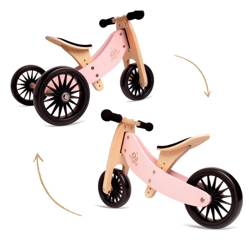 Vélo d'équilibre 2-en-1 Tiny Tot PLUS - Rose-Kinderfeets-Comme des Pirates