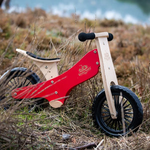 Vélo d'équilibre classique - Rouge cerise - Jeux d'extérieur by Kinderfeets