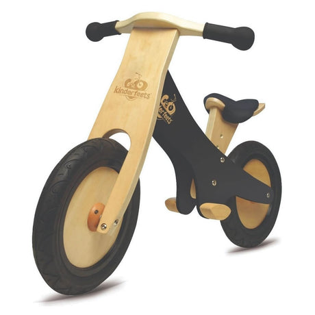 Vélo d'équilibre en bois classique - Noir - Jeux d'extérieur by Kinderfeets